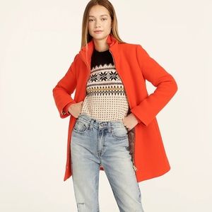 J Crew Lodge Coat in Italian stadium-cloth wool, Size 0